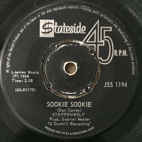 SEVEN SINGLE (45 RPM) - STEPPENWOLF: MAGIC CARPET RIDE//SOOKIE SOOKIE