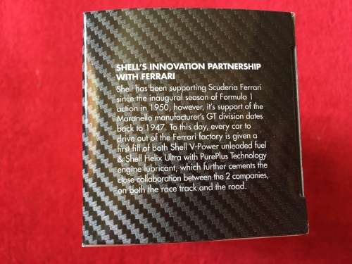 COLLECTIBLE CAR - SHELL V-POWER COLLECTABLE CAR 1/43 FERRARI