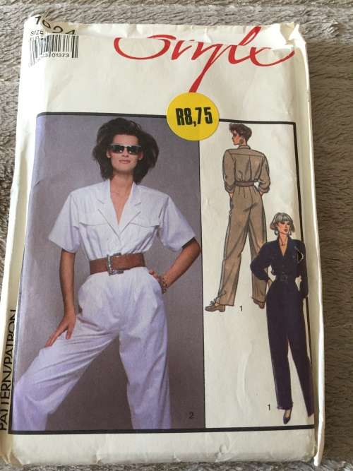 PATTERN STYLE 1024 (UNUSED) - LONG and SHORT SLEEVE JUMPSUIT (SIZE 10)