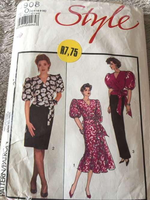 PATTERN STYLE 4908 - SKIRTS and FRONT WRAP BLOUSES (SIZE 12-14-16)
