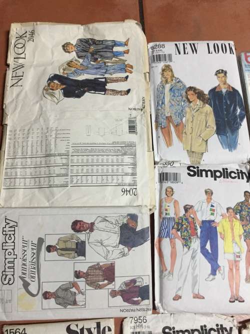 JOBLOT MEN`S AND BOYS` PATTERNS (UNCHECKED) 20 PATTERNS