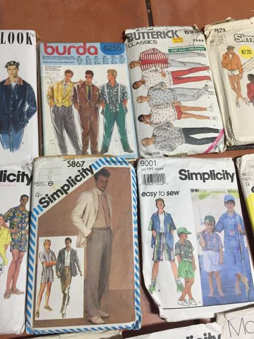 JOBLOT MEN`S AND BOYS` PATTERNS (UNCHECKED) 20 PATTERNS