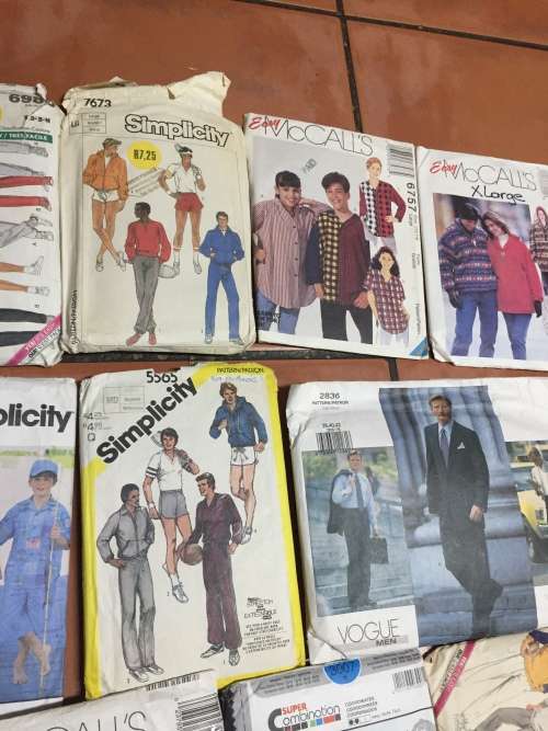 JOBLOT MEN`S AND BOYS` PATTERNS (UNCHECKED) 20 PATTERNS