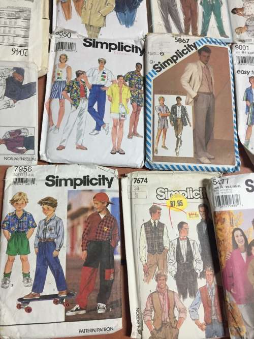 JOBLOT MEN`S AND BOYS` PATTERNS (UNCHECKED) 20 PATTERNS