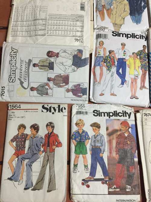 JOBLOT MEN`S AND BOYS` PATTERNS (UNCHECKED) 20 PATTERNS