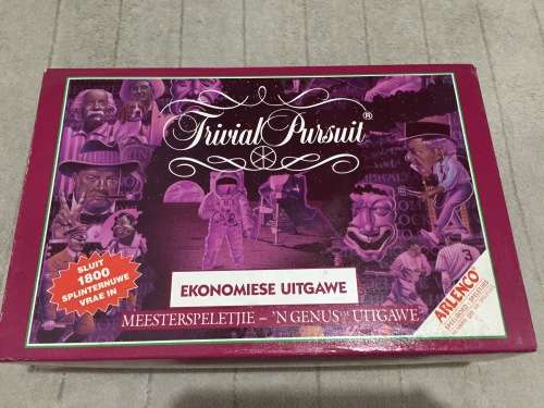 BOARD GAME - TRIVIAL PURSUIT: AFRIKAANSE EKONOMIESE UITGAWE (ARLENCO)