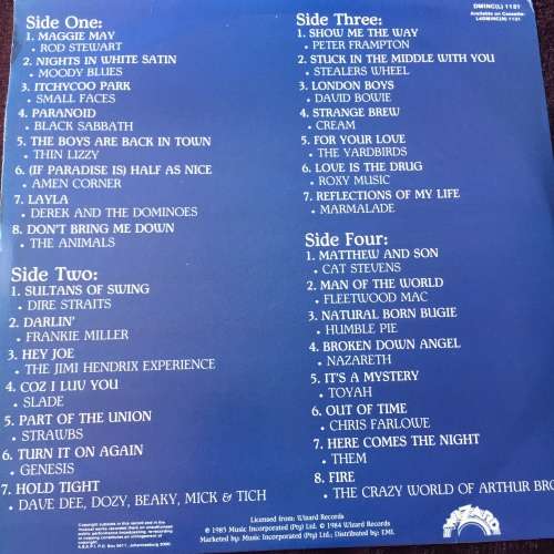 LP VINYL - THE GREAT BRITISH ROCK INVASION (2 LPS)(VERY GOOD/MINT) ROD STEWART, MOODY BLUES ETC)