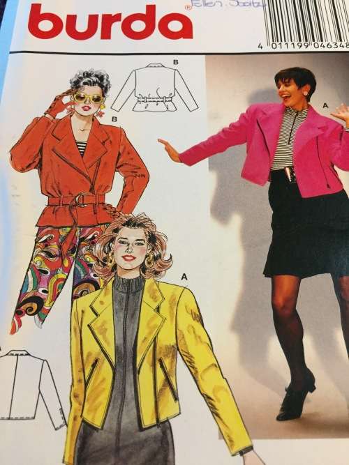PATTERN BURDA 4636 (COMPLETE, CUT ON 38) - JACKET (SIZE 34-36-38)