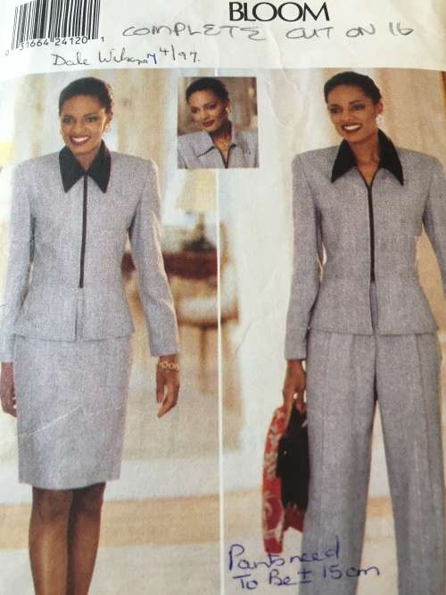 PATTERN BUTTERICK 4633 (COMPLETE, CUT ON 16) - JACKET, SKIRT and PANTS (SIZE 12-14-16)