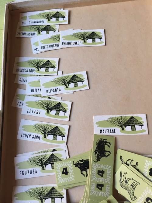 RARE VINTAGE BOARD GAME (1967) : THE KRUGER NATIONAL PARK  (SEE DESCRIPTION)
