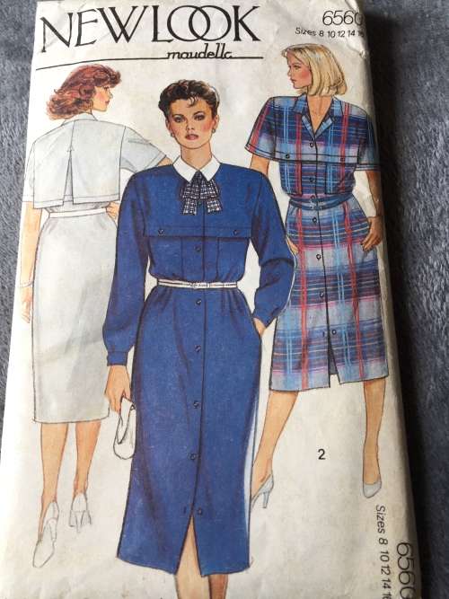 PATTERN NEW LOOK 6560 (MAUDELLA) - UNIQUE DRESS (SIZE 8-16)