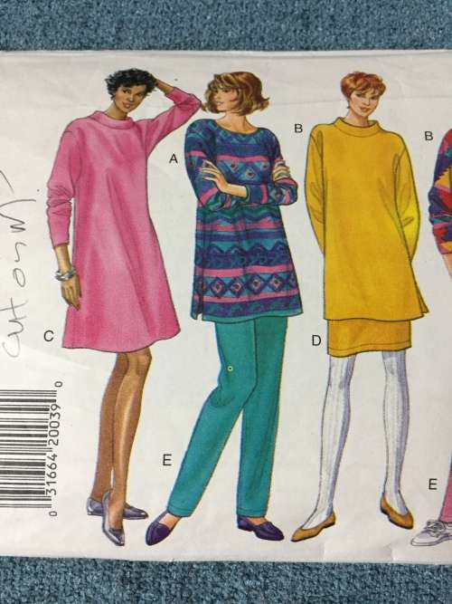 PATTERN BUTTERICK 3637 (COMPLETE, CUT ON M) - CASUAL WEAR, TRACK SUITS (SIZE XS-S-M)