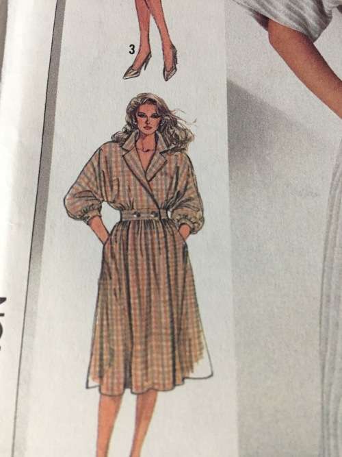 PATTERN SIMPLICITY 7275 (UNUSED) - MOCK WRAP DRESS (SIZE 14-16-18)