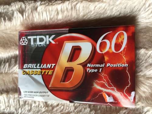 CASSETTE TAPE TDK B60 BLANK UNUSED TAPE