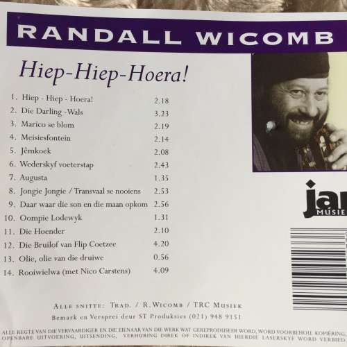 CD - RANDAL WICOMB: HIEP-HIEP-HOERA! (IN VERY GOOD CONDITION)