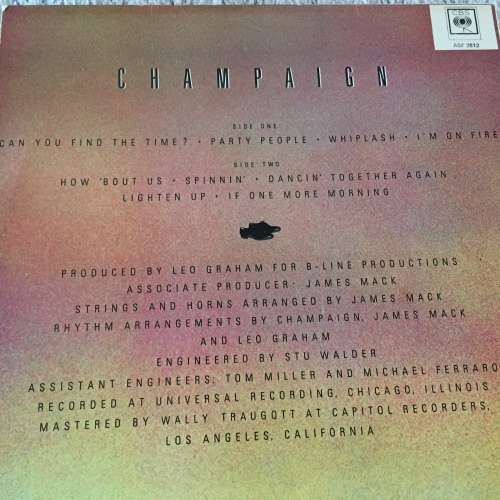 LP VINYL - CHAMPAIGN: HOW `BOUT US (VERY GOOD, STILL GLOSSY)