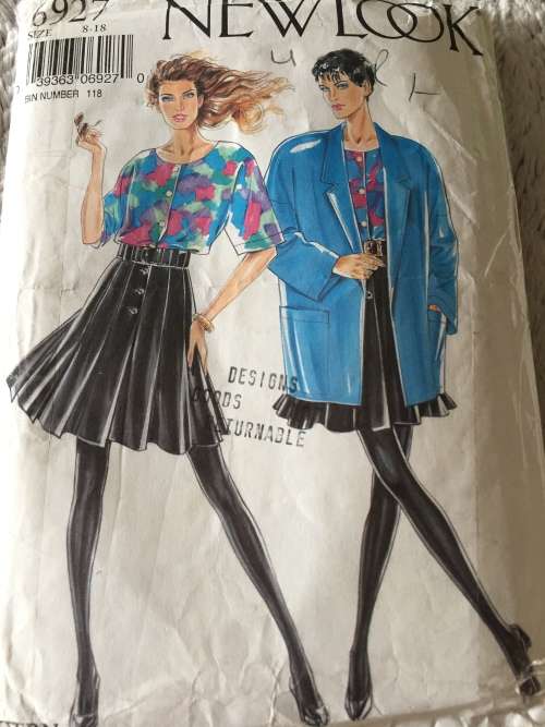 PATTERN NEW LOOK 6927 (UNUSED) - JACKET,TOP,SKIRT (SIZE 8-18)