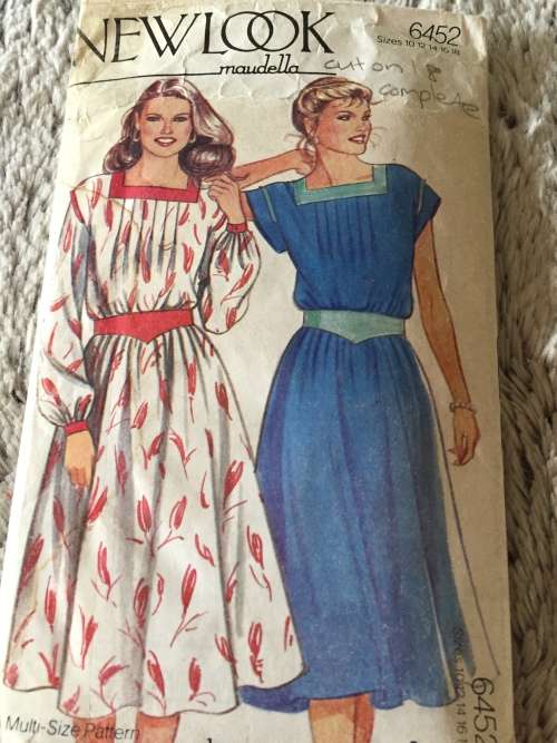 PATTERN NEW LOOK 6452 (MAUDELLA VINTAGE) (COMPLETE, CUT ON 18)