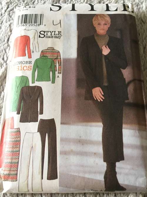 PATTERN STYLE 2858 (UNUSED) - JACKET,TOP,PANTS,SKIRT (SIZE 8-18)