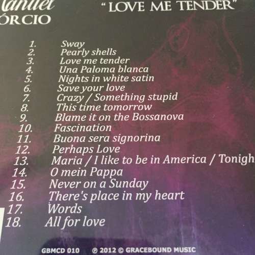 CD - MANUEL ESCORCIO: LOVE ME TENDER (MINT CONDITION)