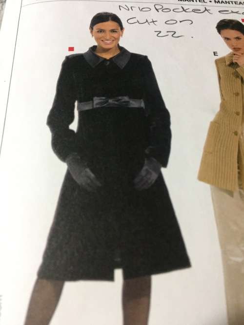 PATTERN BURDA 8292 (POCKET EXCL) - COAT (SIZE 10-22)