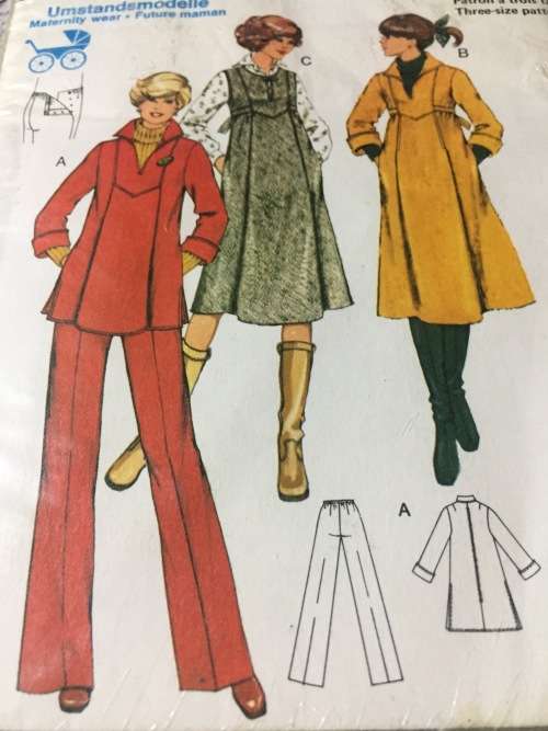 PATTERN BURDA 8134 (VINTAGE)(UNUSED) - MATERNITY WEAR (SIZE 8-18)