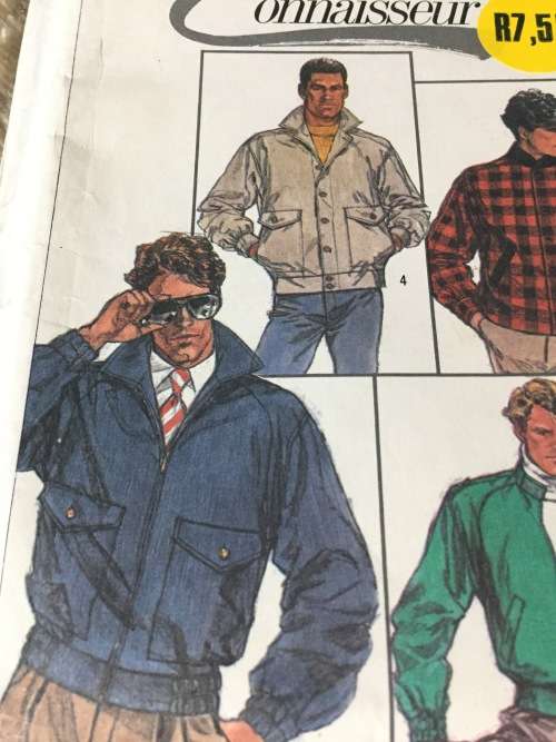 PATTERN SIMPLICITY 7358 - MEN`S JACKET (SIZE 38)