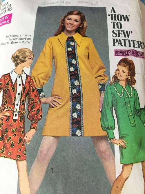 PATTERN SIMPLICITY 8366 (VINTAGE, SLEEVE EXCL) - DRESSES (SIZE 14)