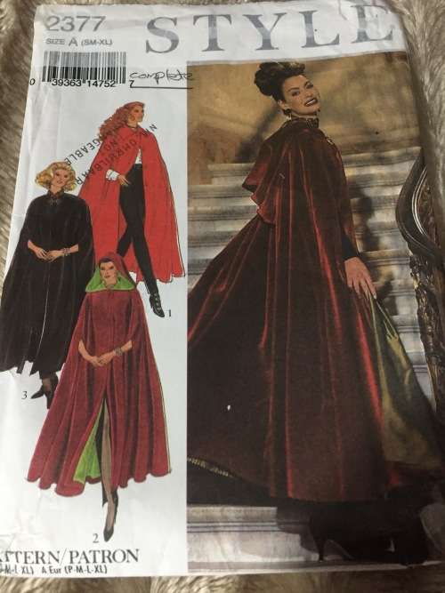 PATTERN STYLE 2377 (COMPLETE) - MOST BEAUTIFUL CAPE (SIZE S-XL)