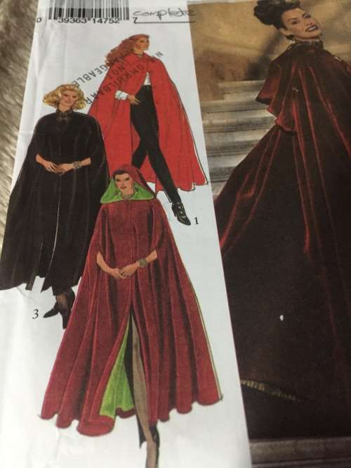 PATTERN STYLE 2377 (COMPLETE) - MOST BEAUTIFUL CAPE (SIZE S-XL)