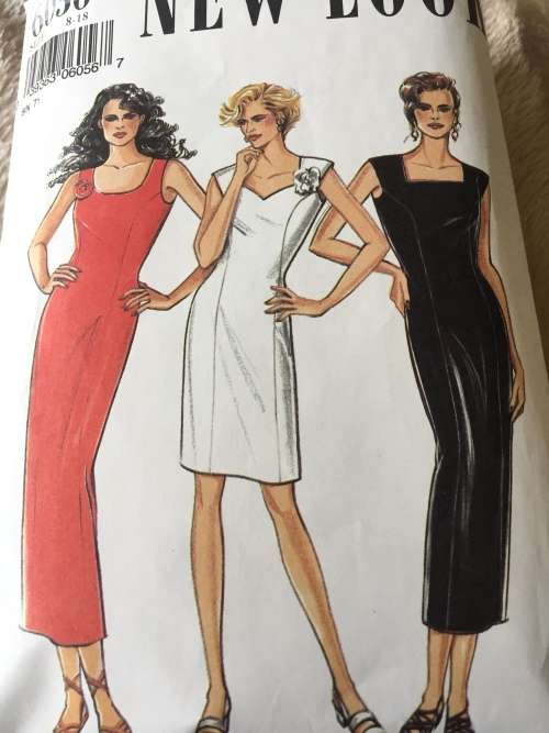 PATTERN NEW LOOK 6056 (CLEAN,TIDY) - DRESSES (SIZE 8-18)