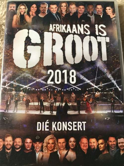 MUSIC DVD - AFRIKAANS IS GROOT 2018 (DIE KONSERT)(AS NEW)