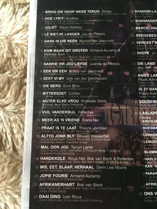MUSIC DVD - AFRIKAANS IS GROOT 2018 (DIE KONSERT)(AS NEW)