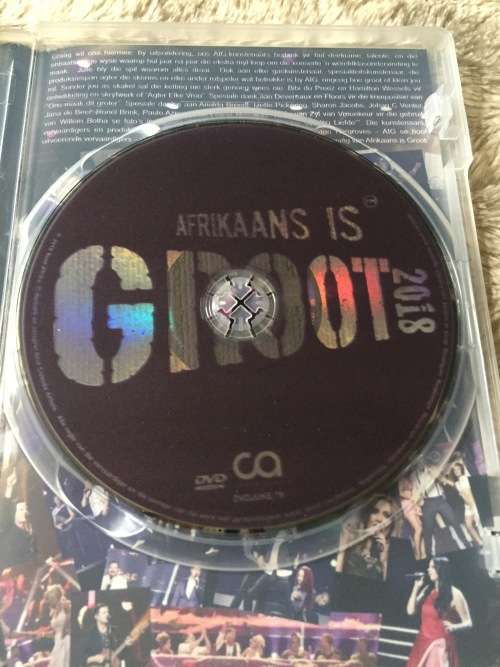MUSIC DVD - AFRIKAANS IS GROOT 2018 (DIE KONSERT)(AS NEW)