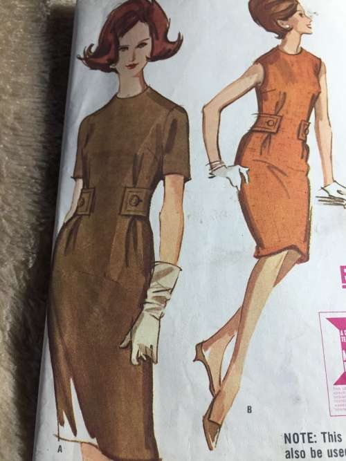 PATTERN MCCALL`S 6608*1962 (VERY VINTAGE, TIDY PATTERNS) - DRESSES (SIZE 14)
