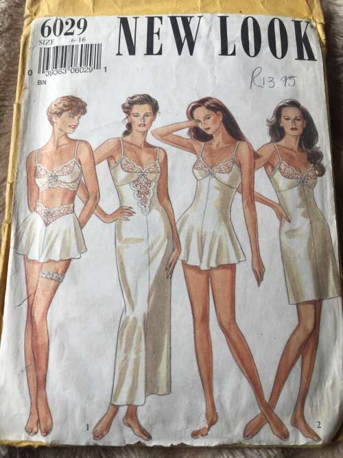 PATTERN NEW LOOK 6029 - LINGERIE (SIZE 6-16)