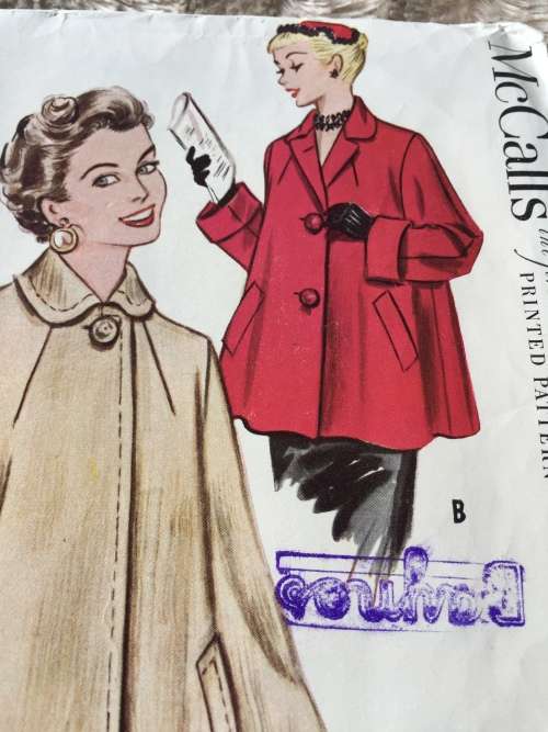 PATTERN MCCALL`S 9584*1953 (VINTAGE, NEAT & TIDY PATTERN) - TOPPER (SIZE 14)