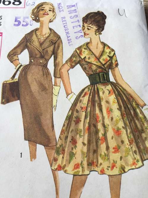 PATTERN SIMPLICITY 3068 (VINTAGE, UNUSED) - DRESS (SIZE 16)
