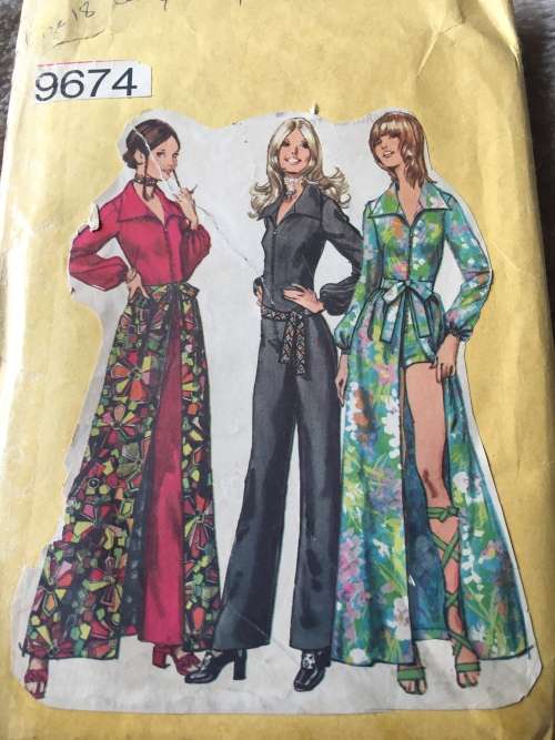 PATTERN SIMPLICITY 9674 (VINTAGE, NEAT & TIDY) - JUMPSUIT & SKIRT (SIZE 18)