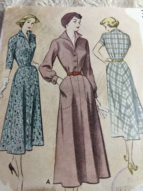 PATTERN MCCALL`S 7771*1949 (VINTAGE, NEAT & TIDY) - DRESS (SIZE 40)