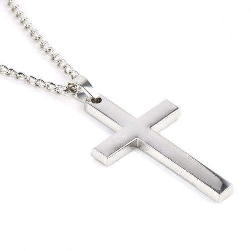 Stainless Steel Cross Pendant Necklace (Free Shipping)