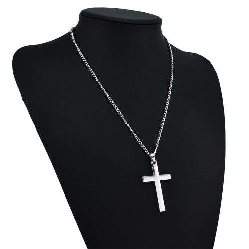 Stainless Steel Cross Pendant Necklace (Free Shipping)