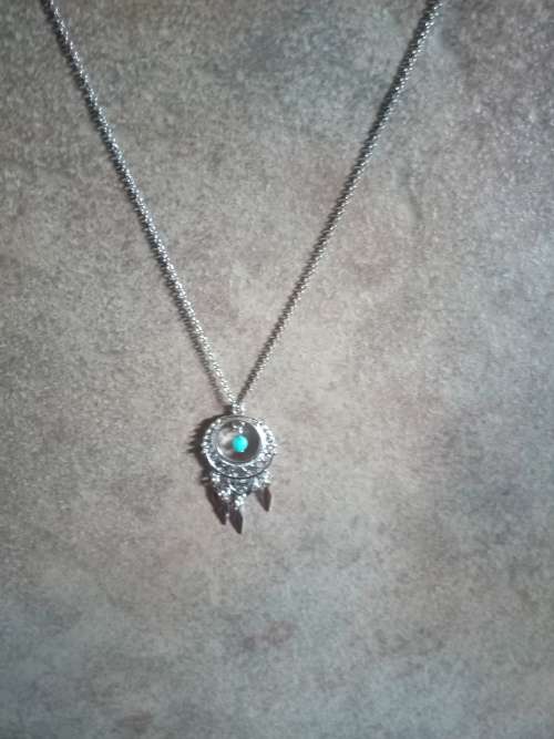 Sterling Silver Choker with dream catcher Pendant