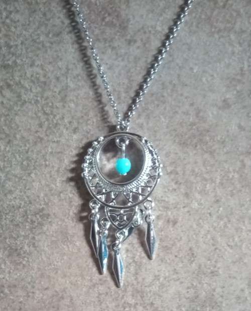 Sterling Silver Choker with dream catcher Pendant