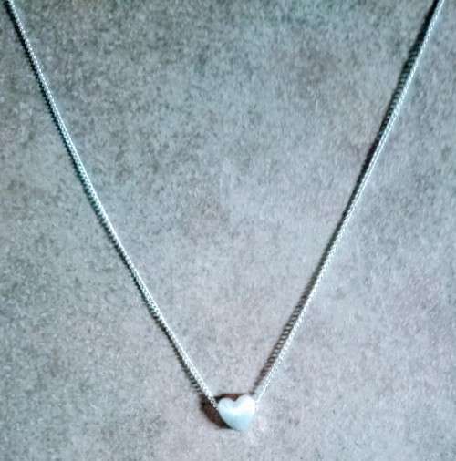 Gorgeous Sterling silver heart Necklace