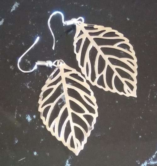 Silver Leaf earrings
