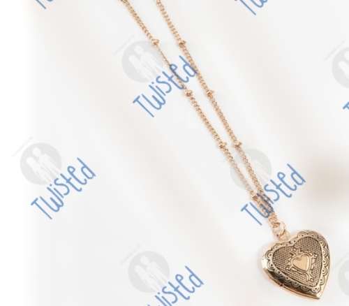 Antique Gold Locket Heart