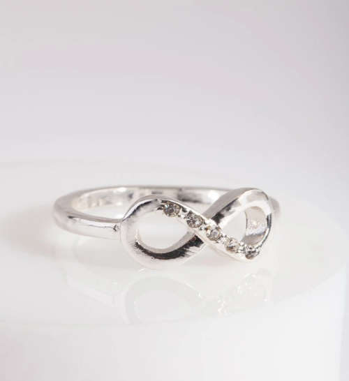 Playful Silver Eternity Ring