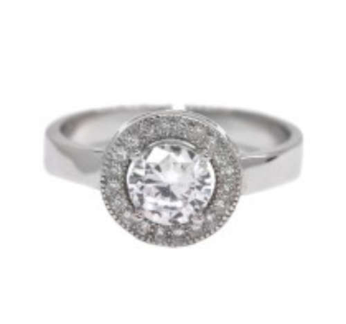 Cubic zirconia Sterling silver Ring
