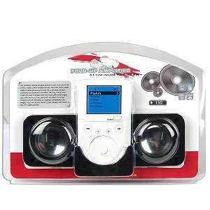 Fold-up amplified aluminum speaker